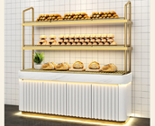 Il forno d'accantonamento placcato di titanio del pane degli alimentari accantona l'esposizione del pane